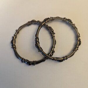 Vintage ornate bangles set